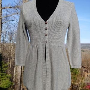 Eddie Bauer cardigan cotton silk rayon blend